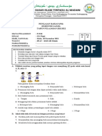 Soal Penilaian Harian 2 PJOK Kelas III