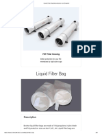 Liquid Filter Bag Manufacturer and Supplier