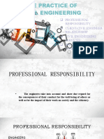 Professional Responsibility Client-Civil Engineer Relationship Civil Engineering Services Specialization of A Civil Engineer