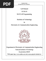 ECLR 33 (Matlab) Manual