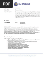 Module-Management Science Week 3-4