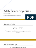 Adab Dalam Organisasi