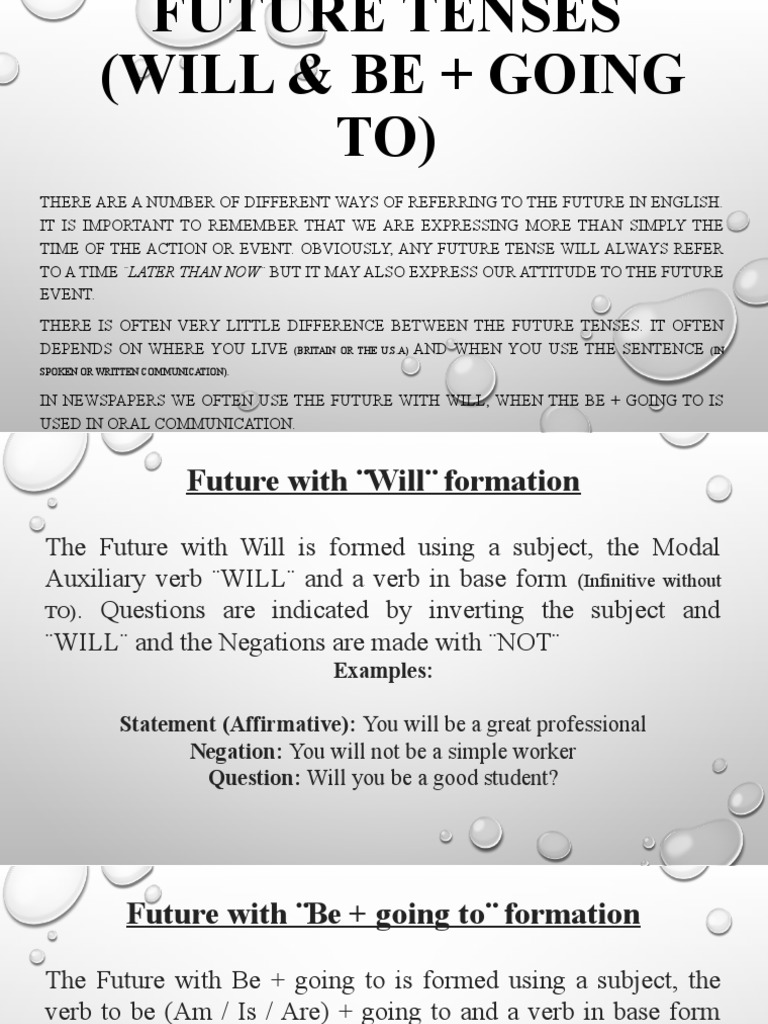 Understanding Future Tenses in English | PDF | Verb | Question