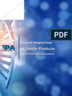 Visual Inspection of Sterile Products: Best Practices Document