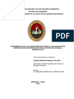 Determinación de las características para la valorización de residuos sólidos municipales en el distrito de Sachaca, Arequipa 2019