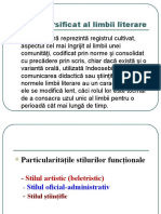 Particularitatile stilurilor functionale