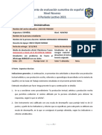II Instrumento de Evaluacion Sumativa Español Noveno II Semestre (1)