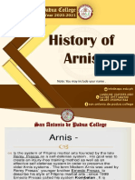 Lesson 4. History of Arnis
