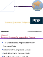 Ch15 - Inventory Systems For Independent Demand