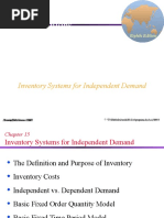 Ch15 - Inventory Systems For Independent Demand