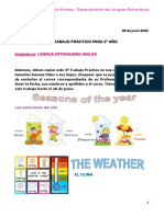 3º TP 2º Ingles Seasons, Weather, Environment