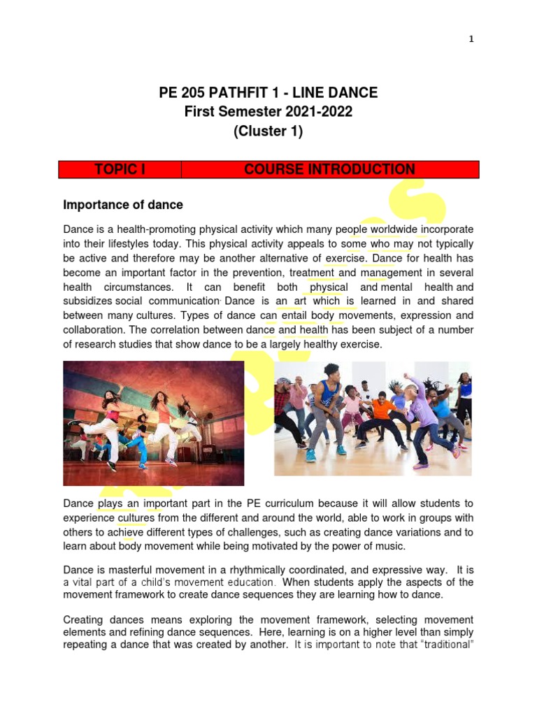 Promoting Health and Wellness Through Dance An Overview of the