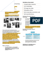 Key personality theories and their functions