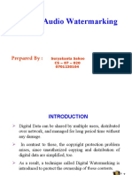 Digital Audio Watermarking: Prepared by