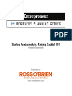 Startup Fundamentals: Raising Capital 101: Webinar Workbook