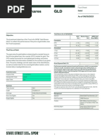 SPDR Gold Shares GLD: Objective
