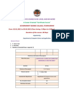 Certificate Course in MS Office