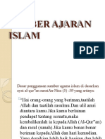 2.POWER POINT Sunber Ajaran Islam - Diskusi Mahasiswa