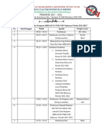 Rundown Pelantikan Pengurus KREASI SC 2021-2022