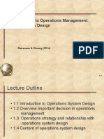 Unit 1: Introduction To Operations Management: Operations & Design
