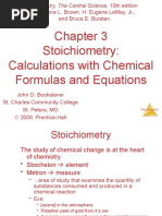 Stoichiometry: Calculations With Chemical Formulas and Equations