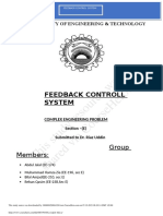 This Study Resource Was: Feedback Controll System
