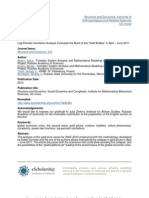 Log-Periodic Oscillation Analysis Forecasts the Burst of the “Gold Bubble” in April – June 2011