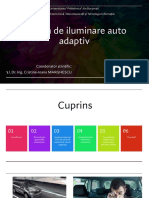 Sistem de Iluminare Auto Adaptiv