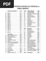 Códigos de Departamentos de Honduras | PDF
