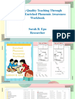 Fostering Quality Teaching Through Developing Enriched Phonemic Awareness Workbook