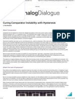 Curing Comparator Instability With Hysteresis