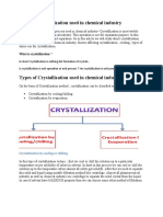 Types of Crystallization in Chemical Industry