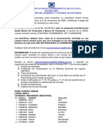 Universidad Nacional Experimental de Guayana Secretaría Coordinación de Admisión Y Control de Estudios