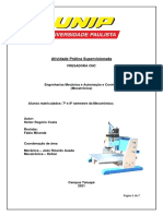 APS Eng. Mecânica e Mecatrônica 8-9 SEM - FRESADORA CNC  2021-2