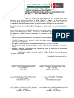 Acta de Reunión para Socializar Las Condiciones Del Retorno A Clases