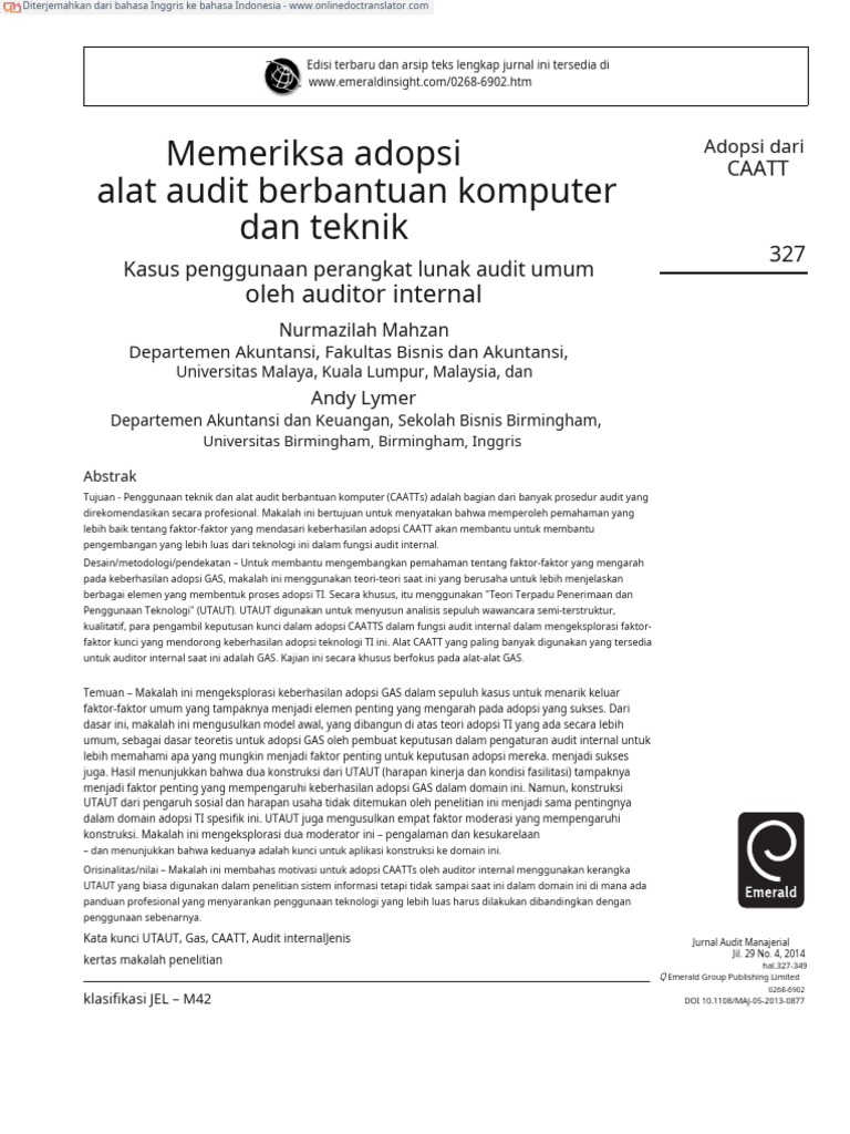 Audit Software Jurnal | PDF | Teknologi & Rekayasa