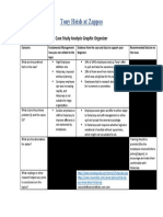 Tony Heish at Zappos: Case Study Analysis Graphic Organizer