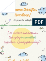 Welcome Terrific, Teachers!: Let's Prepare For Monthly Test!