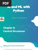 Chapter 5 - Python Control Structures