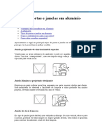 Tipos de Portas e Janelas em Alumínio