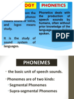 Phonology and Phonetics