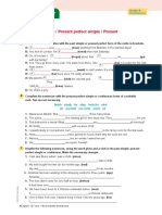 Worksheet 3: Unit 2: Past Simple / Present Perfect Simple / Present Perfect Continuous