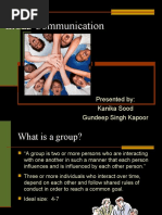 Group Communication: Presented By: Kanika Sood Gundeep Singh Kapoor