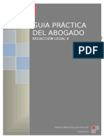 Guía Práctica Del Abogado-redacción Legal II--freddy Sergio Pillaca Huacles