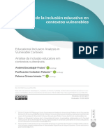 Analisis de Educacion Inclusiva en Contextos Vulnerables