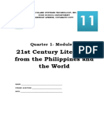 21st Century Literature From The Philippines and The World: Quarter 1-Module 6