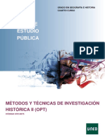 Metodos y Tecnicas de Investigacion Historica Ii