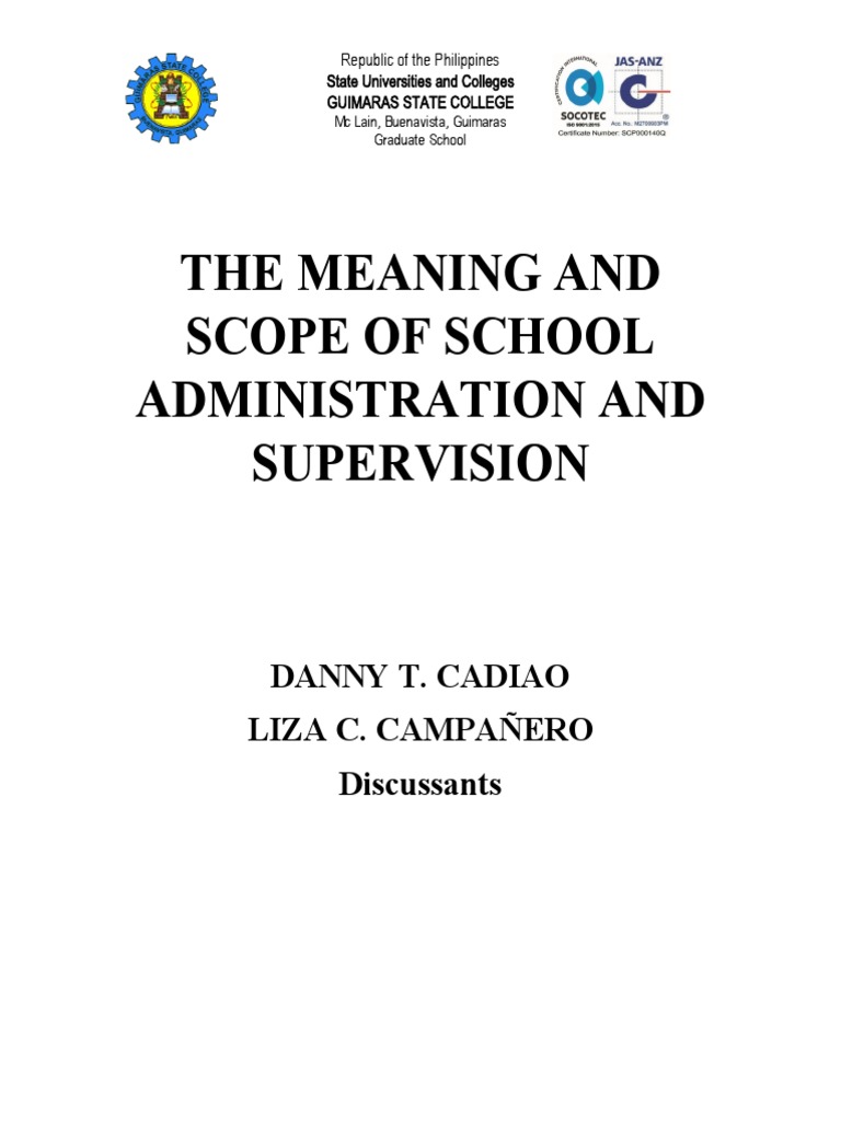 MEANING AND SCOPE OF EDUCATIONAL ADMINISTRATION visual data 2