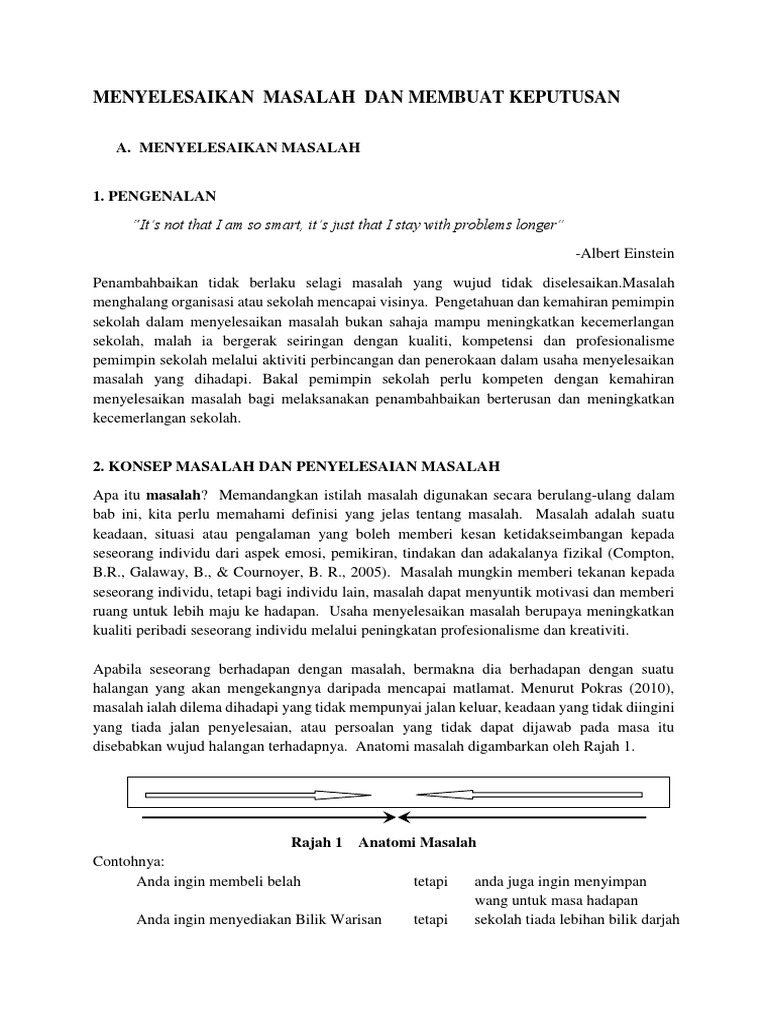 Nota Tambahan Menyelesaikan Masalah Dan Membuat Keputusan Pdf