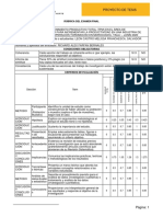 Rúbrica Del Examen Final